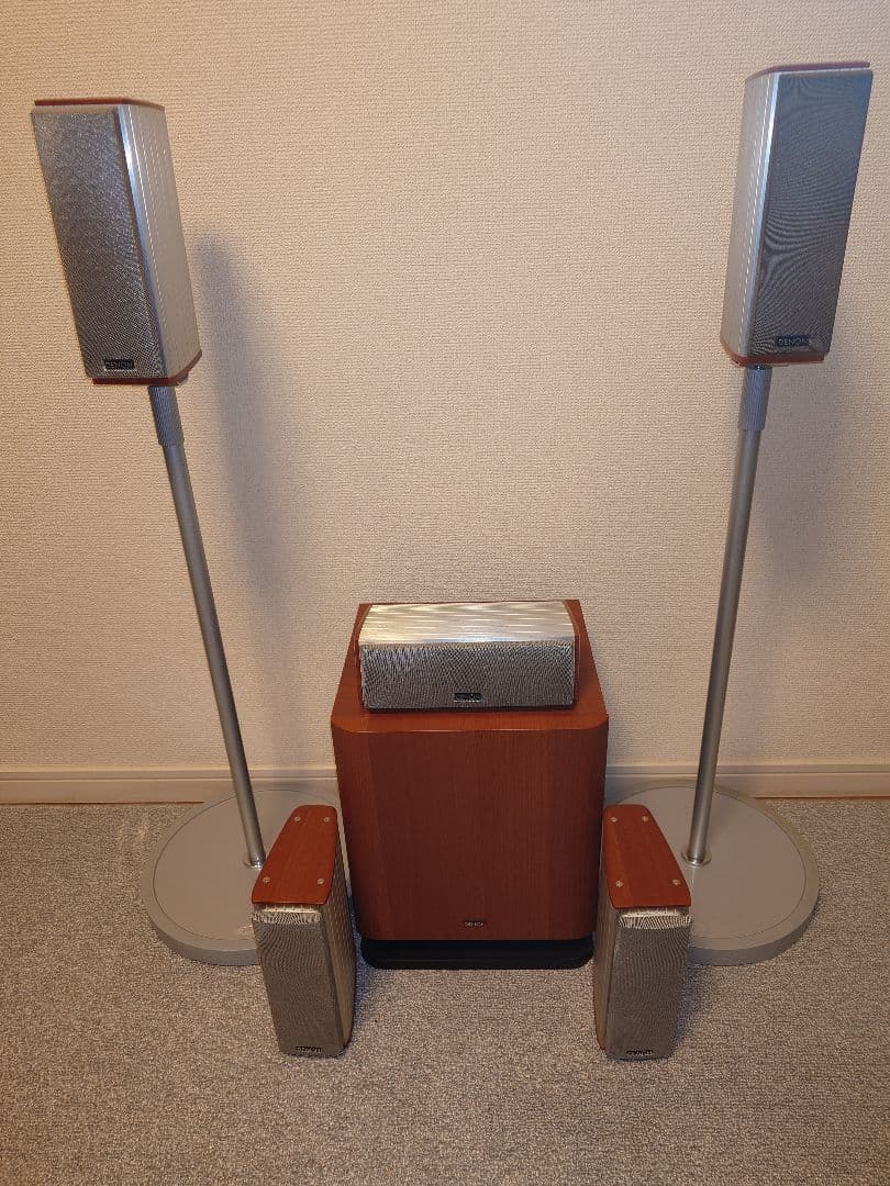 そ*子様 DENONスピーカーセット(スピーカー5点、サブウーファー1点、スタン