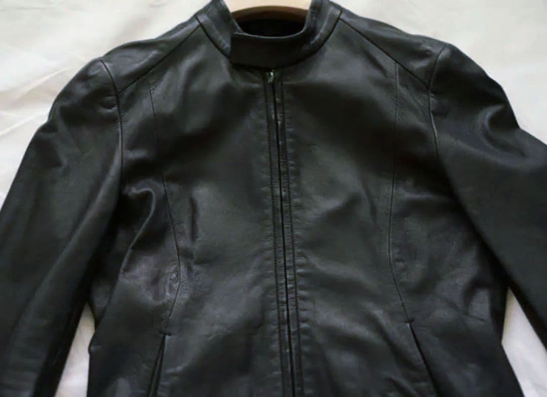 美品　ディアスキン シングルライダースジャケット　ATTACHMENT　鹿革