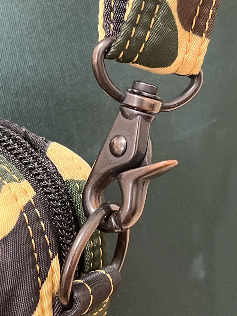 【極美品】アベイシングエイプ×ポーター ウエストバッグ カモフラ タンカー