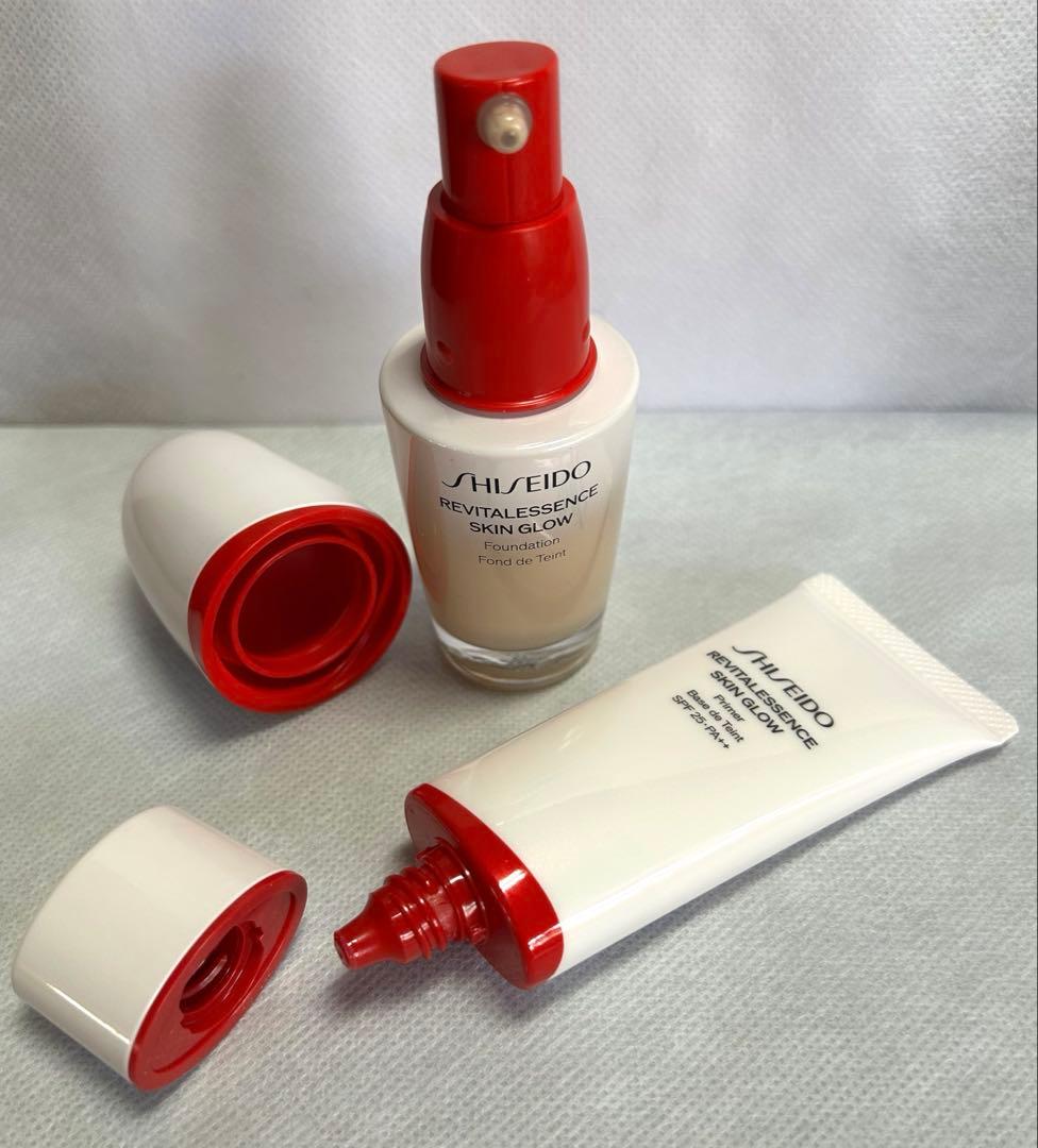 SHISEIDO 資生堂 エッセンススキングロウ　ファンデーション 下地 セット