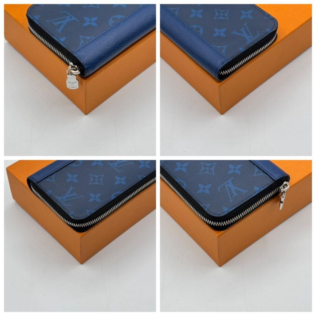 新品に近い ルイヴィトン ジッピーウォレット ヴェルティカル タイガラマ 青