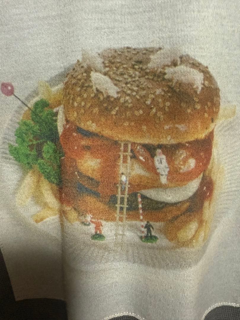 アンダーカバー　オリーブグリーン フード付きジップアップベスト