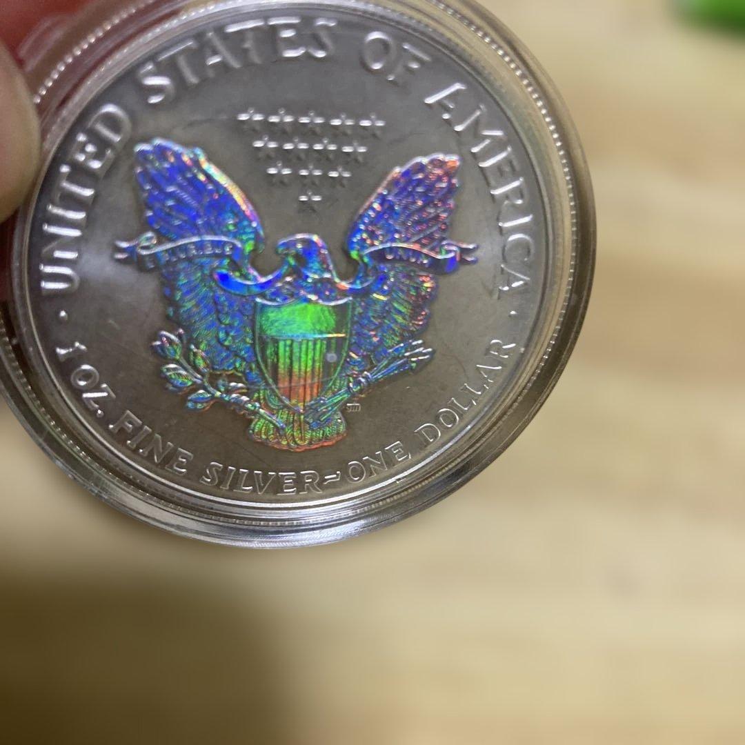 イーグル銀貨　ホログラム