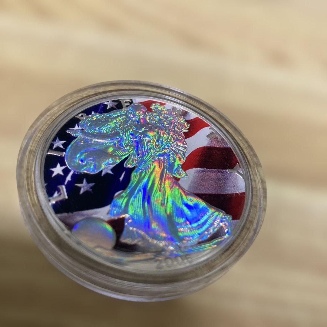 イーグル銀貨　ホログラム