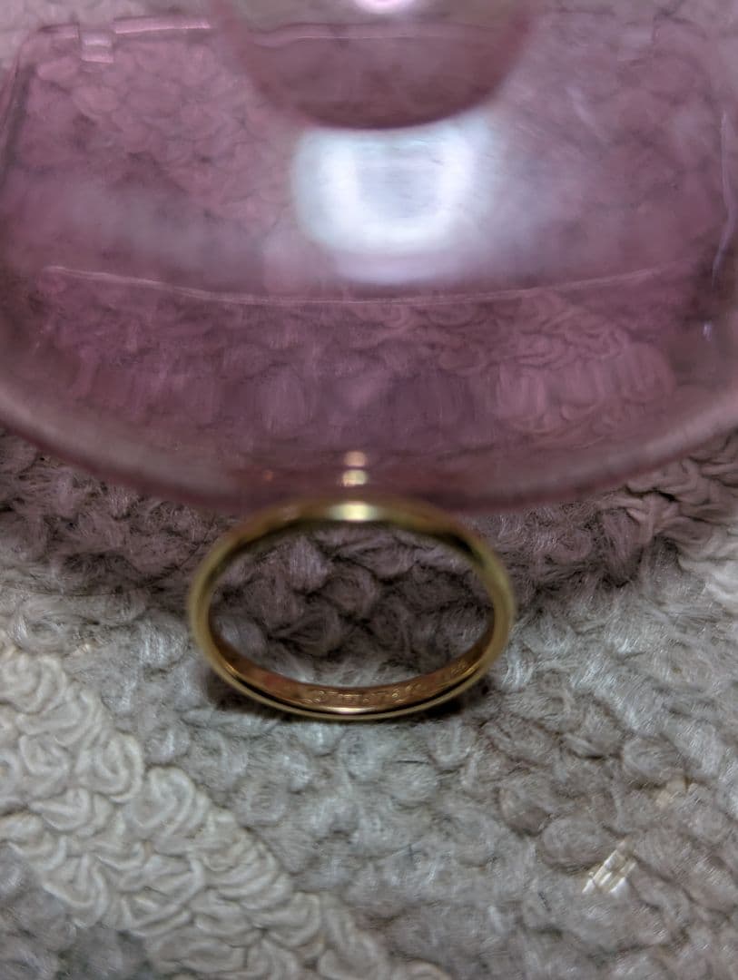 【極美品】TIFFANY ティファニー K18PG バンドリング 8号 6341