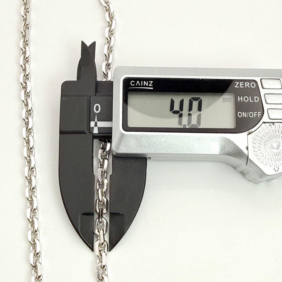 ●【極美品】SAAD ステンレス アズキ チェーン 4.0mm幅 55cm