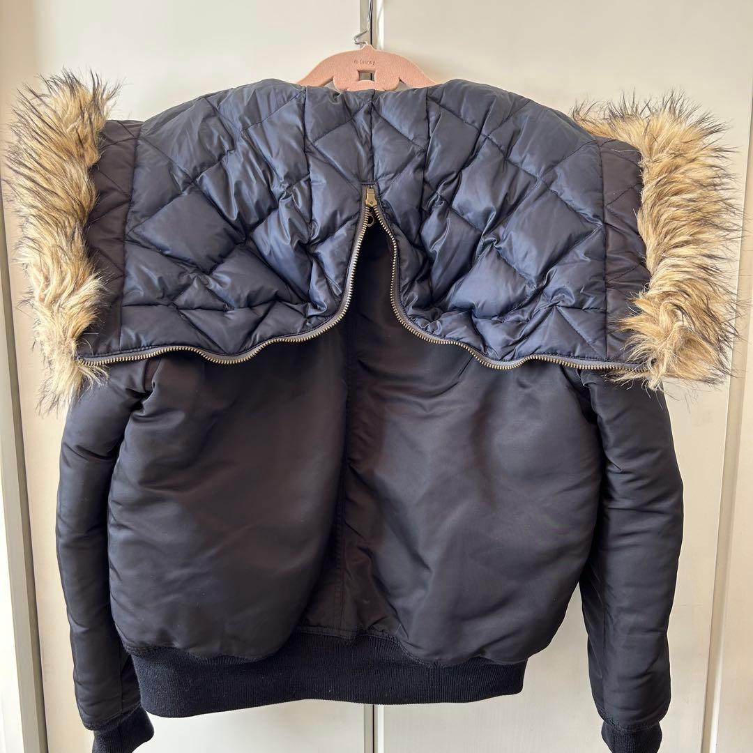 美品 POLO RALPH LAUREN【M】N-2B ダウンジャケット 紺