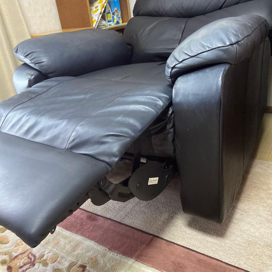 ニトリ電動リクライニングソファ 1人掛け　ブラック