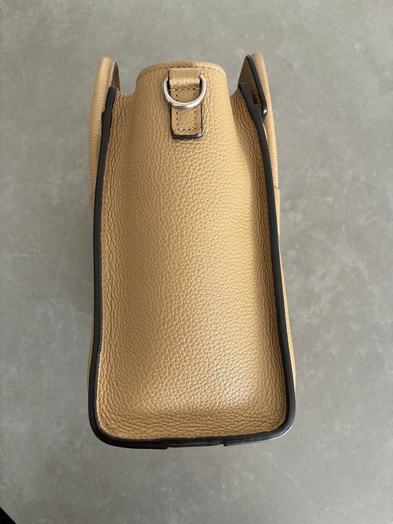 『本日のみ』美品Céline ラゲージナノショッパー　ベージュ ミニハンドバッグ