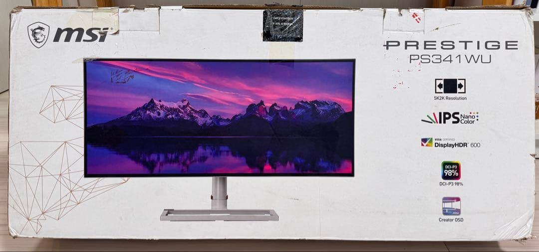 MSI Prestige PS341WU 34インチ IPSモニター 5k2k