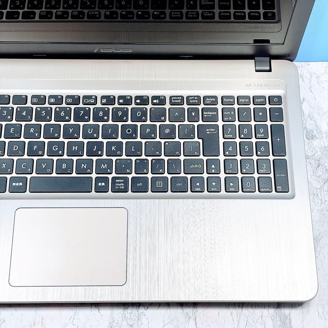 設定済✨初心者におすすめ♪✨オフィス✨カメラ✨ASUS✨ブラック✨ノートパソコン