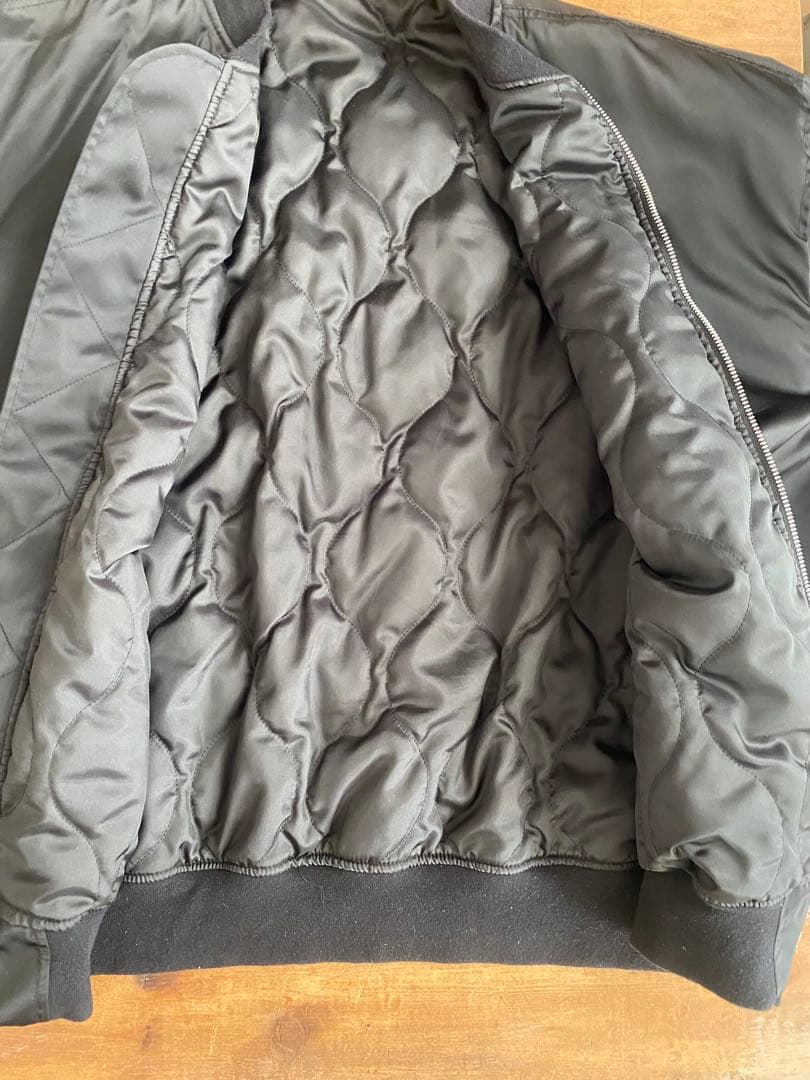 クロノスCRONOSナイロン　ブルゾンジャンパー黒ブラック希少XL黒　MA1