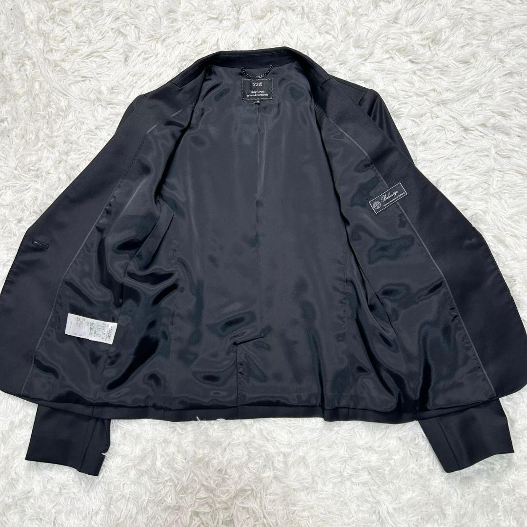 【美品】23区 パンツスーツ セットアップ ブラック ウール生地 M/Lサイズ