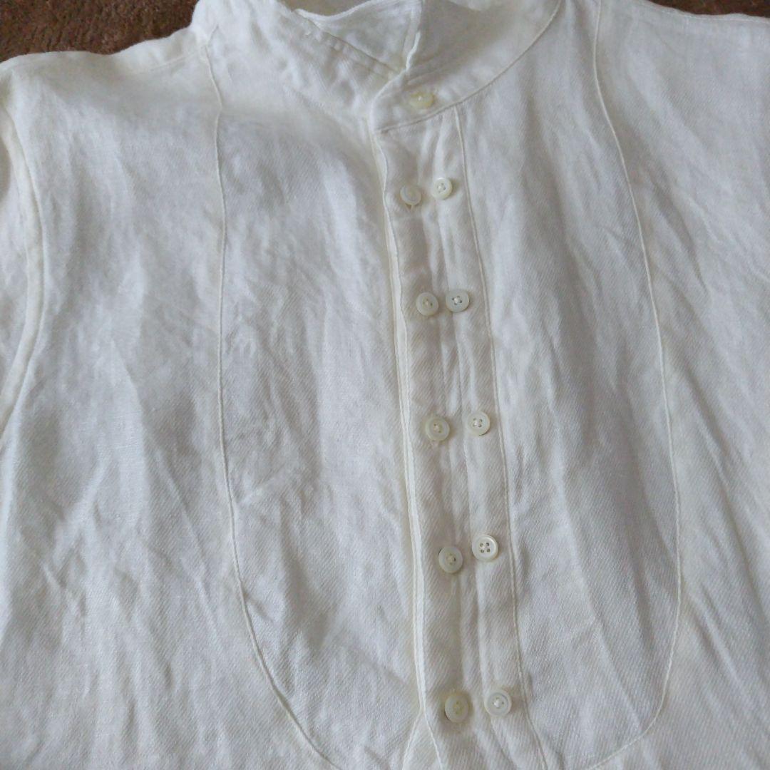 DJANGO ATOUR　ジャンゴアトゥール　ウィングカラーリネンシャツ　S