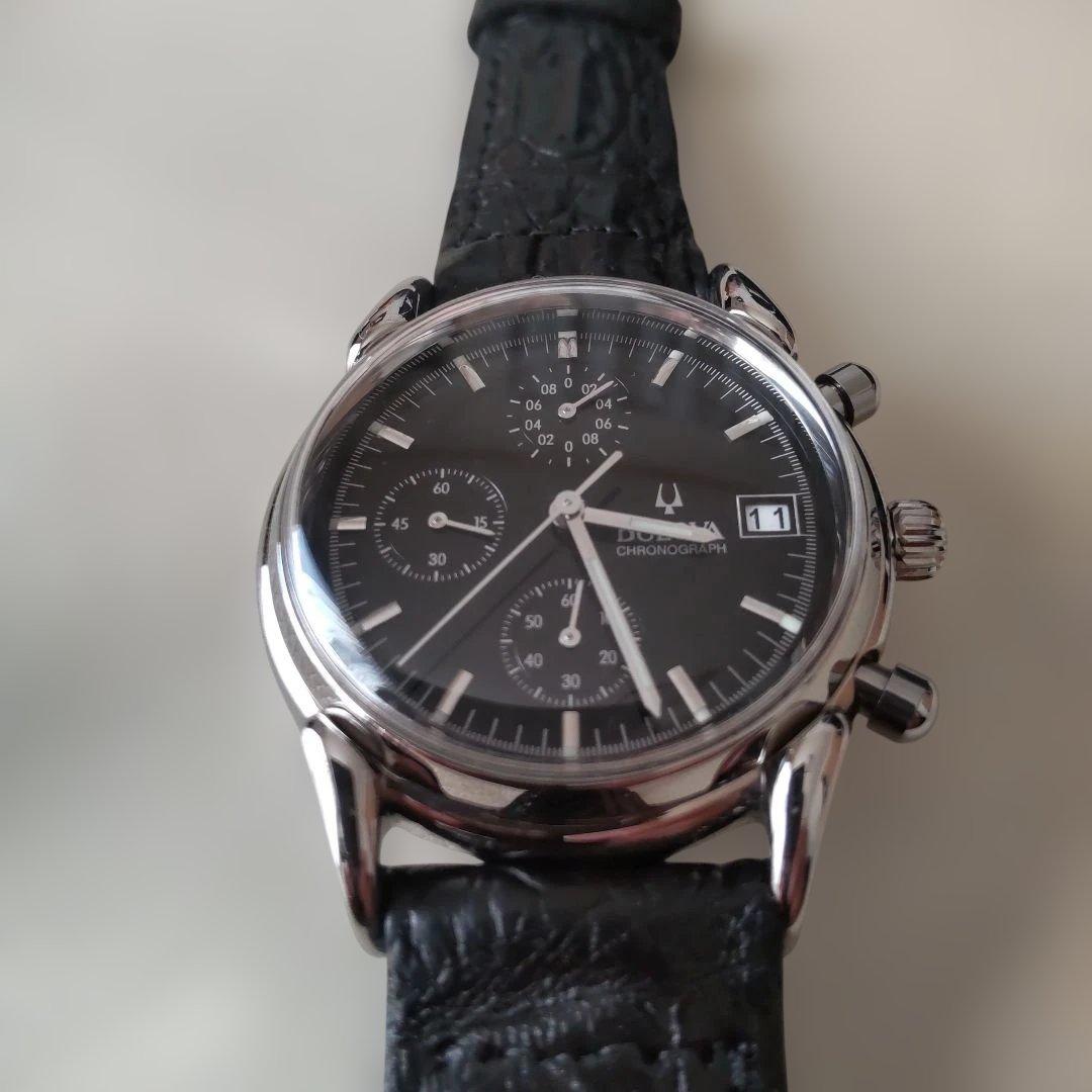 Bulova クラシック・クォーツクロノグラフBOX保証書ギャランティカード付