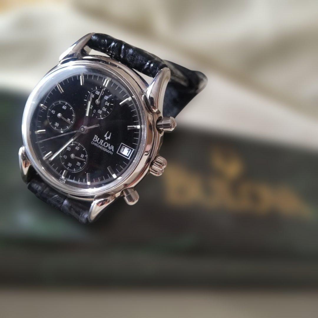 Bulova クラシック・クォーツクロノグラフBOX保証書ギャランティカード付