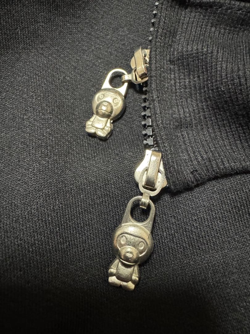 A BATHING APE パーカー マイロ BABY MILO 長袖 黒