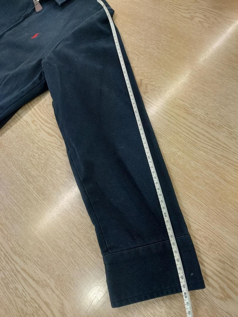 ラルフローレン　ブルゾン　スイングトップ　ネイビー　クリーニング済み 裏チェック