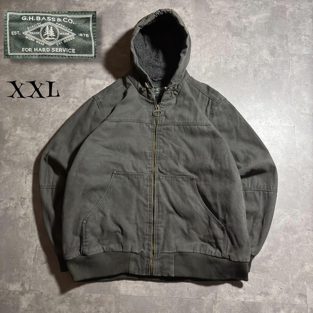 90s G.H.BASS 裏ボア ダック アクティブジャケット モスグリーン