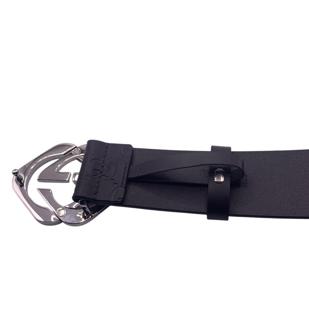 美品★gucci グッチ　ベルト　87-97cm　バックルカラー：シルバー