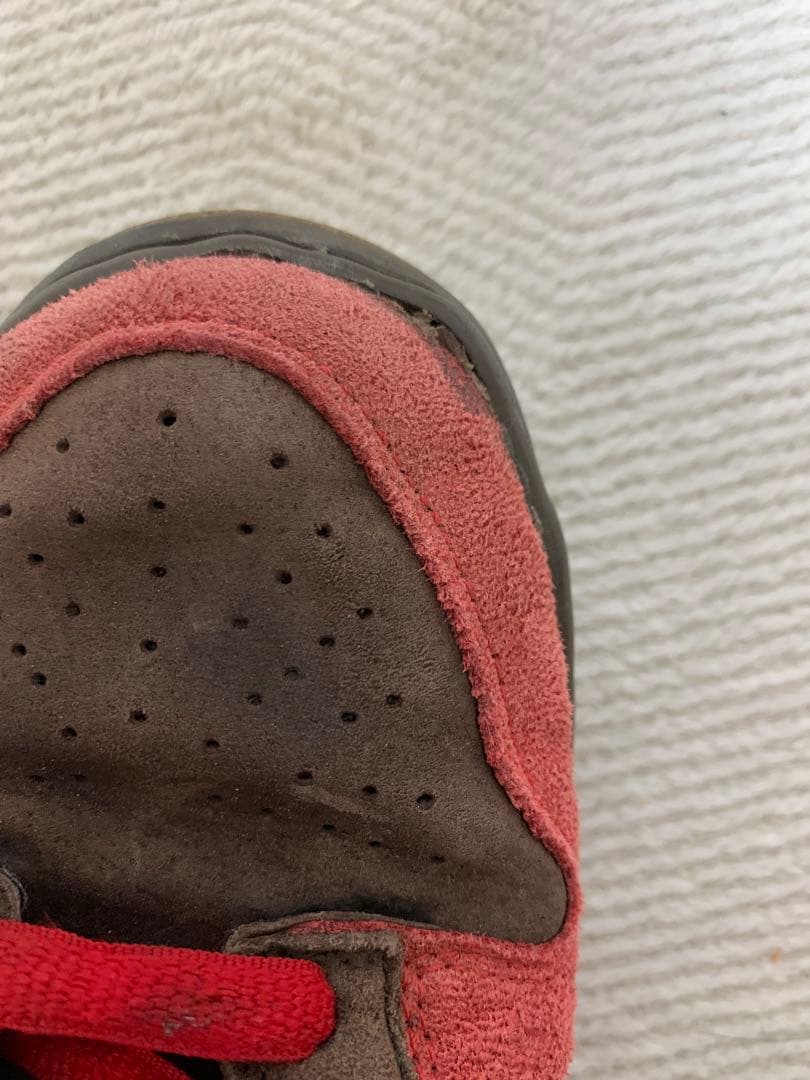 Nike スエード スニーカー ブラウン/レッド 通称つま赤　BISON