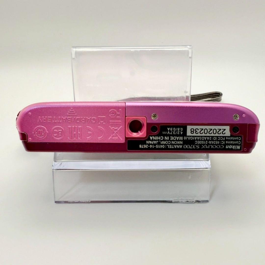 【人気カラー】 Nikon COOLPIX S3700 デジカメ ピンク ニコン