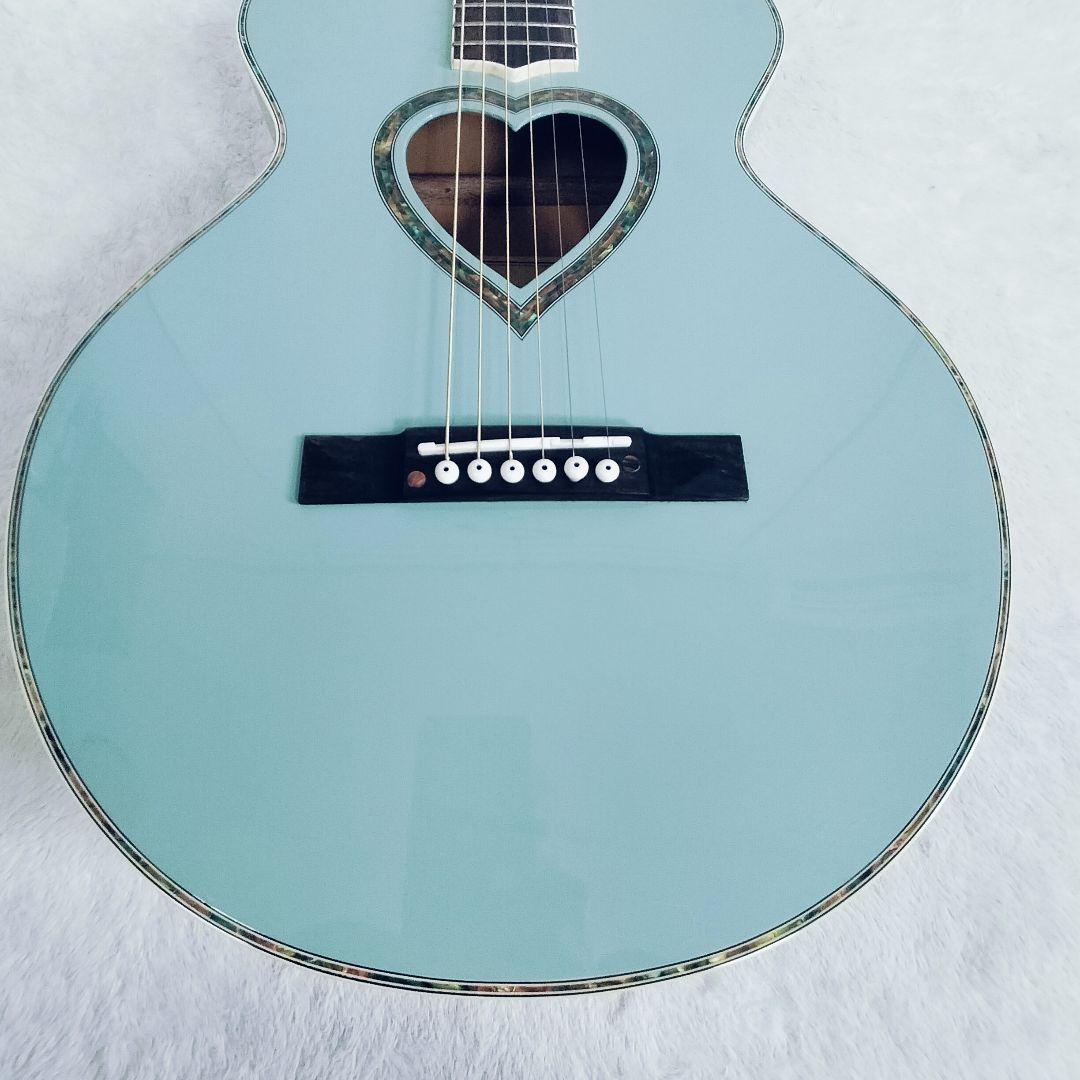【付属品完備】JJ HEART アコースティックギター　ハート型　サウンドホール