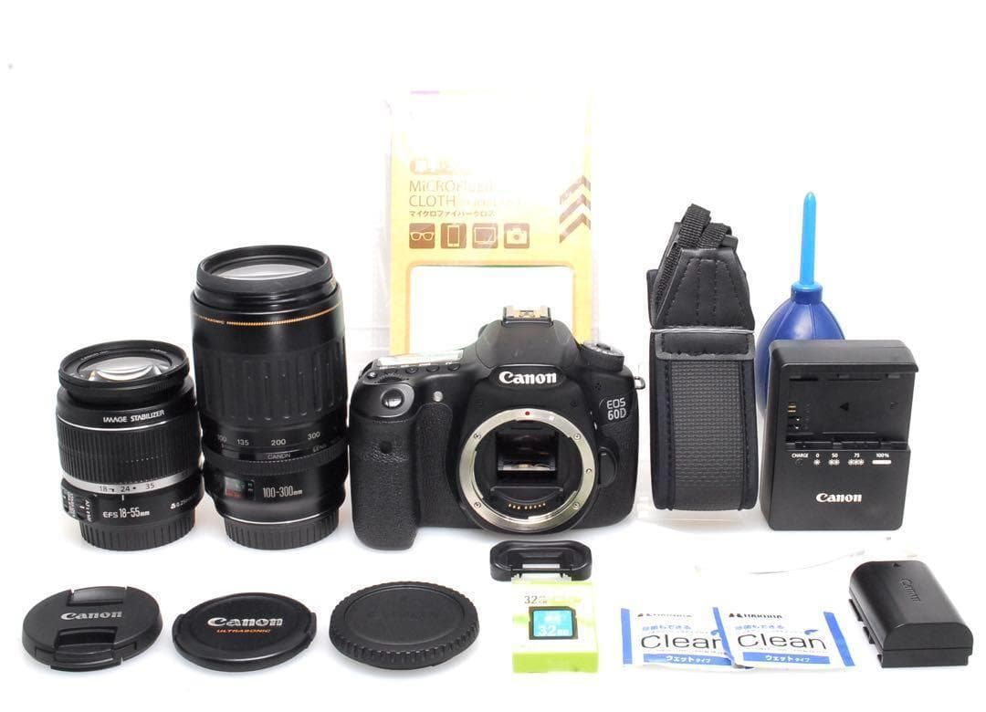 ✨思い出を美しく✨CANON EOS 60D✨ダブルレンズ✨高速連射✨超望遠✨