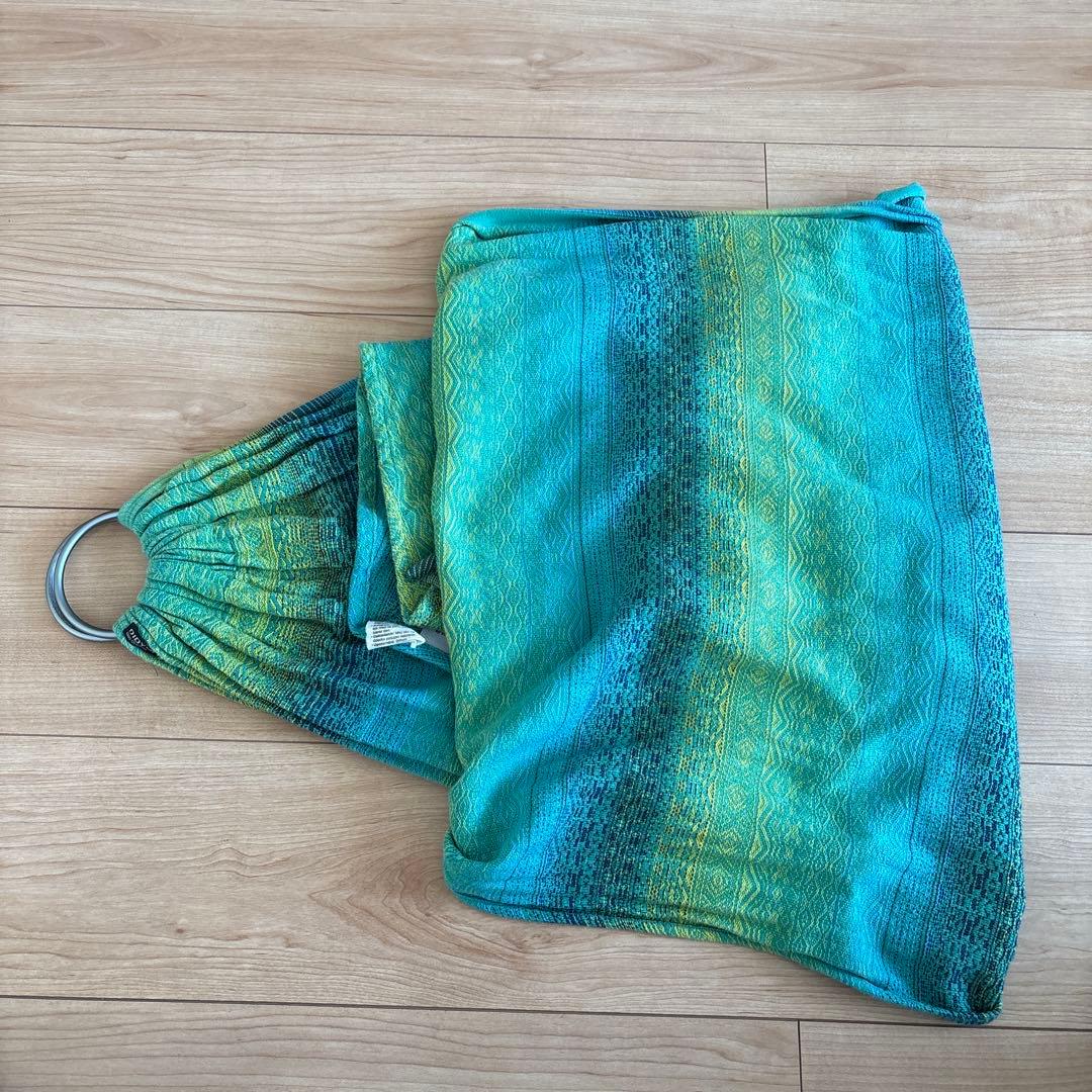 DIDYMOS コットンスリング 青緑グラデーション