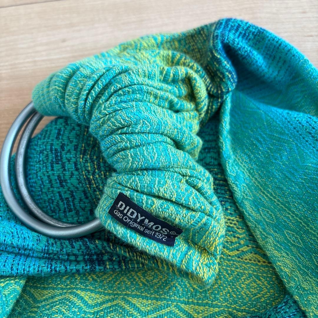 DIDYMOS コットンスリング 青緑グラデーション