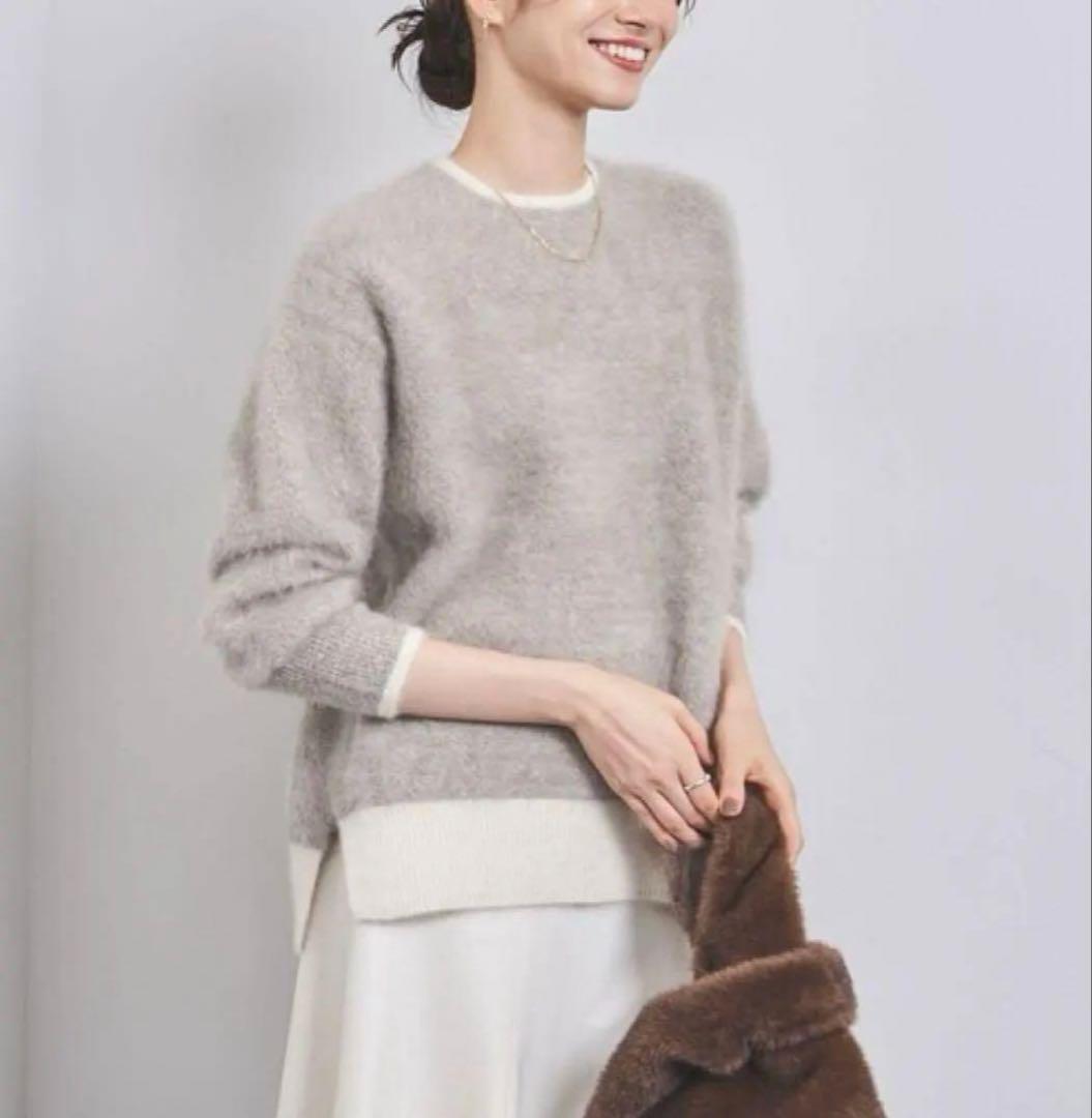 ユナイテッドアローズ　フォックスカシミヤ クルーネックニット 24AW