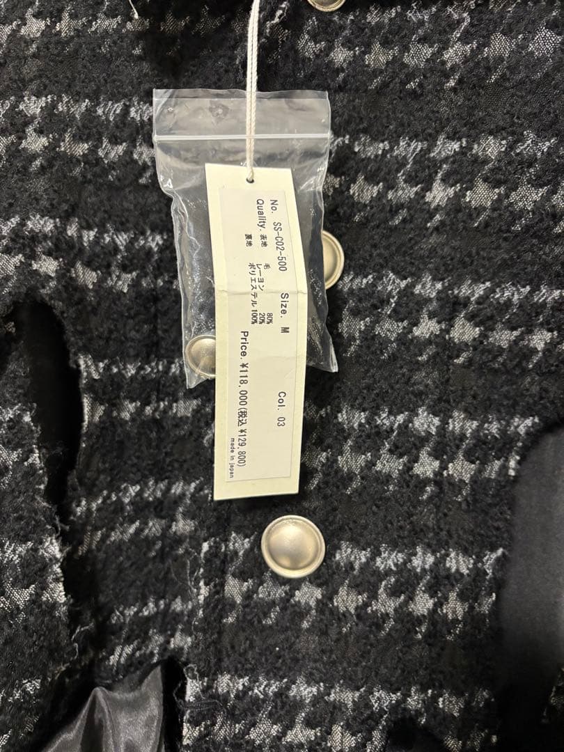 【定価129,800円】サルバム　ショートツイードブルゾン　サイズM