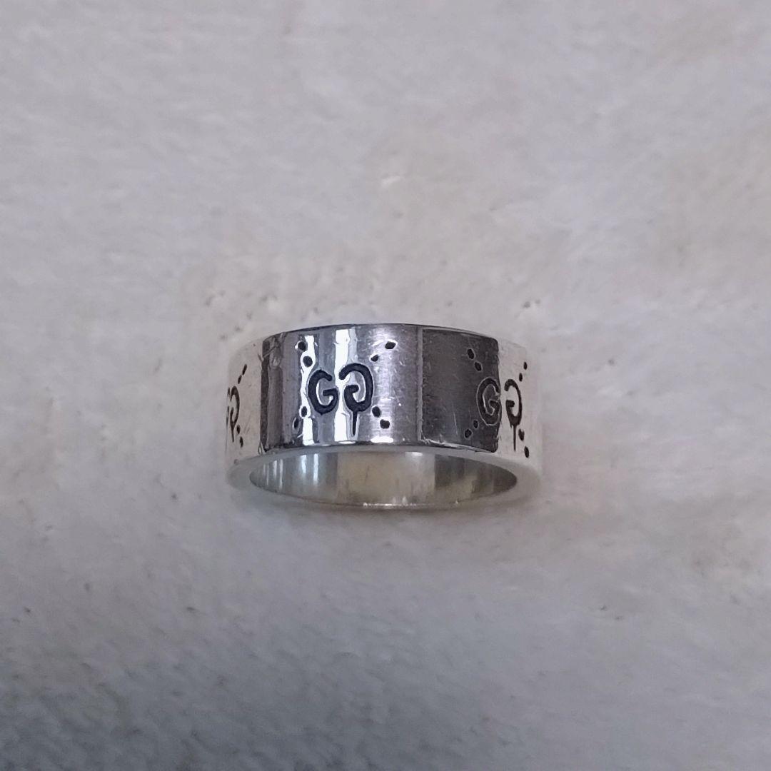 ■GUCCI ゴーストリング　スカル　シルバー925 22号　グッチ　指輪