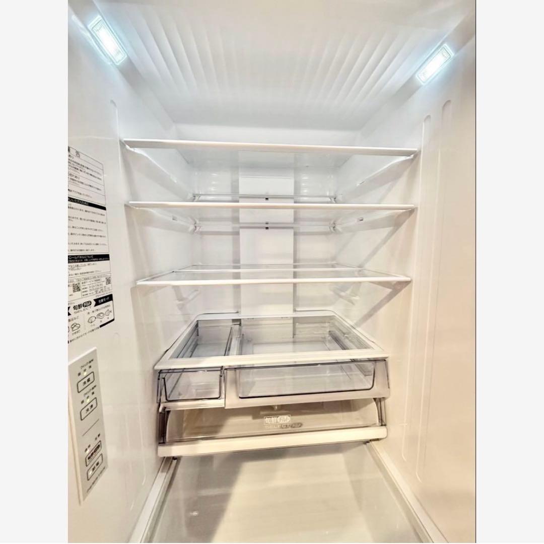 美品 23年製 AQUA 冷蔵庫 大型458ℓ/4ドア 右開き