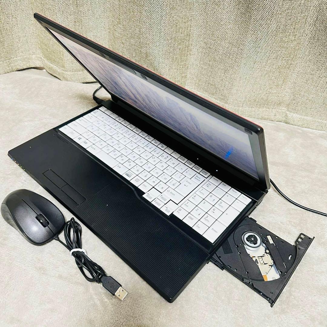 S176 Fujitsuノートパソコンi5メモリ8G高速Window11オフィス