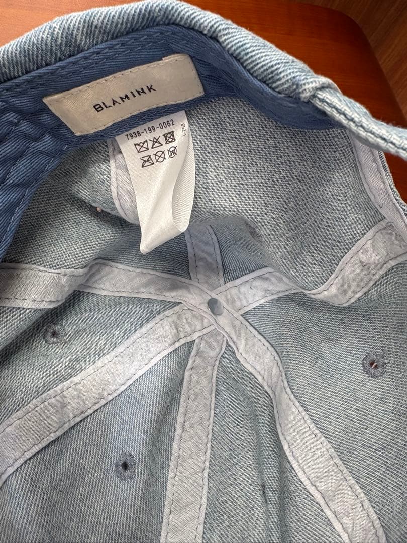 新品　ブラミンク BLAMINK デニム　キャップ