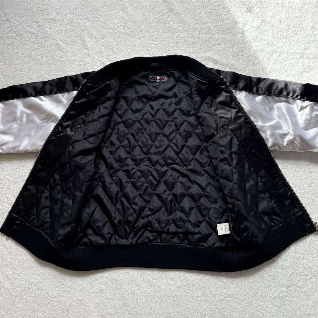 【MAD PANKS】スカジャン　骸骨　パンク系　平成ギャル男　刺繍　y2k