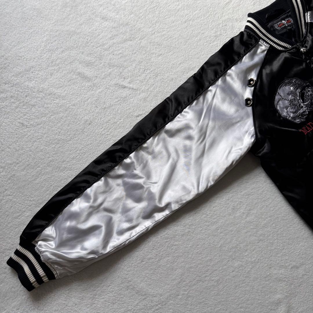 【MAD PANKS】スカジャン　骸骨　パンク系　平成ギャル男　刺繍　y2k