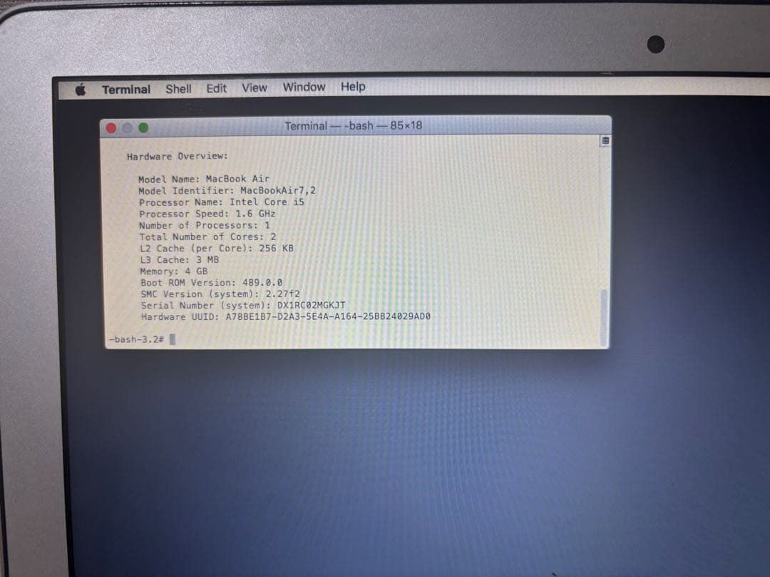 MacBook Air (13-inch, Early 2015)※訳アリ