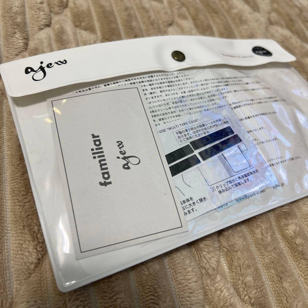 新品未使用familiar×ajew ファミリア iPhoneケース 手帳タイプ