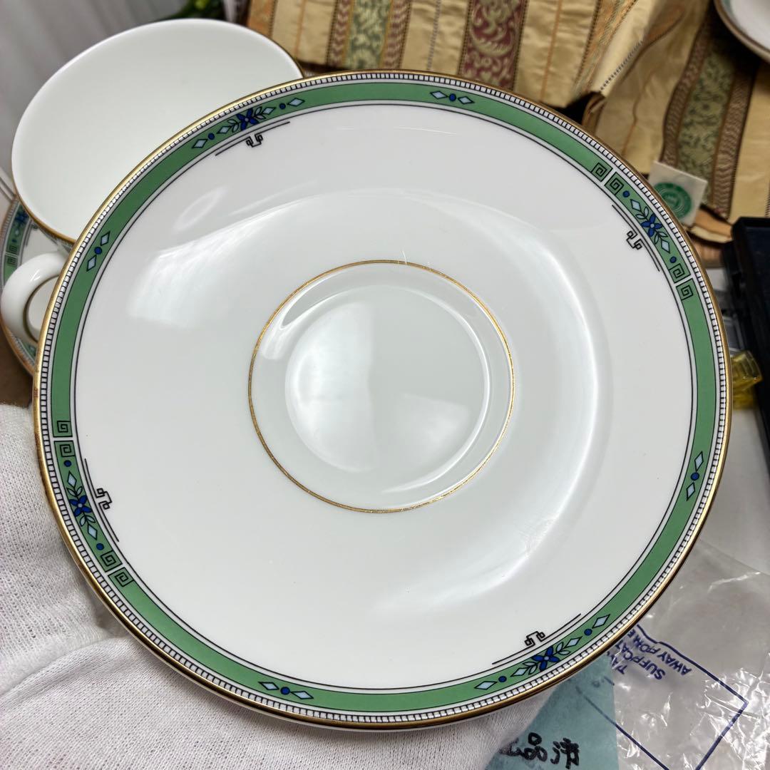 希少 廃盤品 ウェッジウッド ジェイド コーヒーカップ＆ソーサー 4客セット