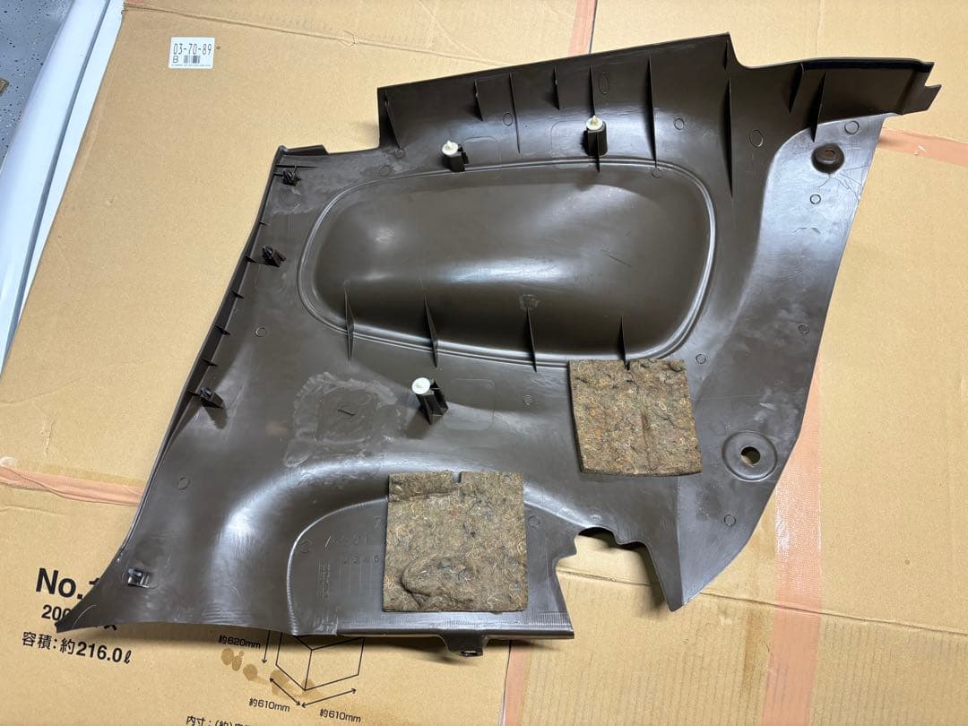 茶内装 日産 S13 シルビア リア クウォーター パネル トリム 内張り 内装