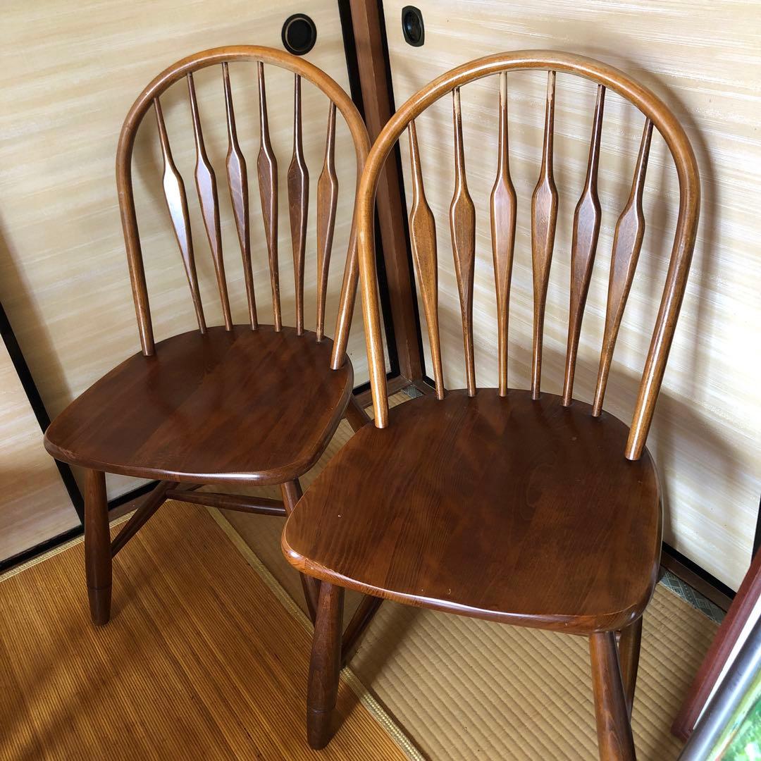 柏木工 無垢材 ウィンザー チェア　ダイニング チェア　1脚　セット販売前提