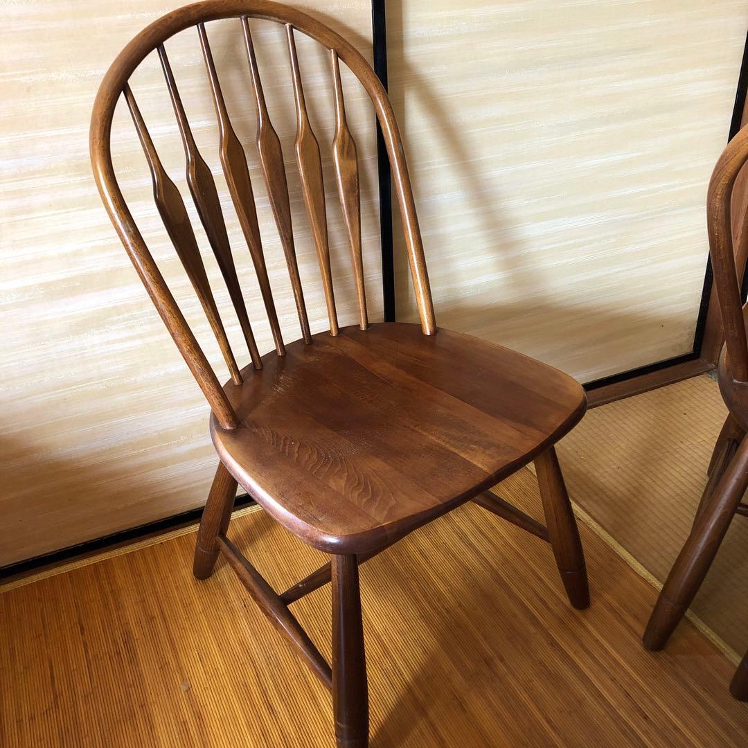 柏木工 無垢材 ウィンザー チェア　ダイニング チェア　1脚　セット販売前提