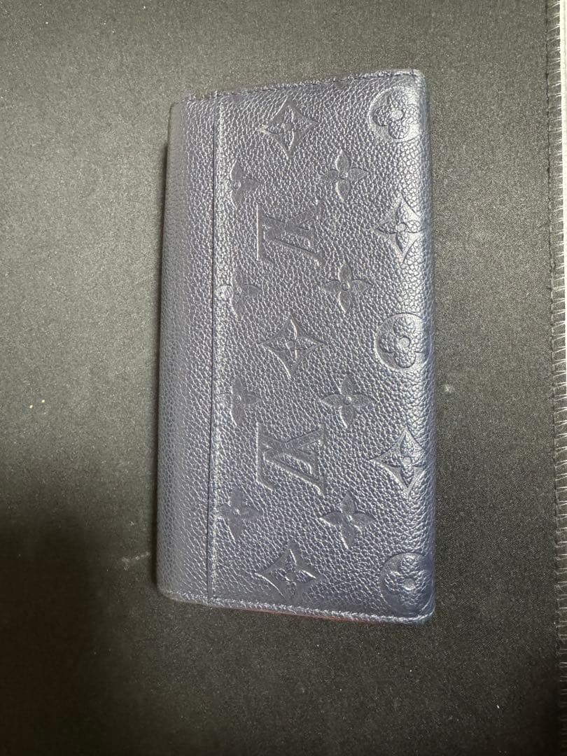 ルイヴィトン アンプラント 長財布 ネイビー 正規品 made in Spain
