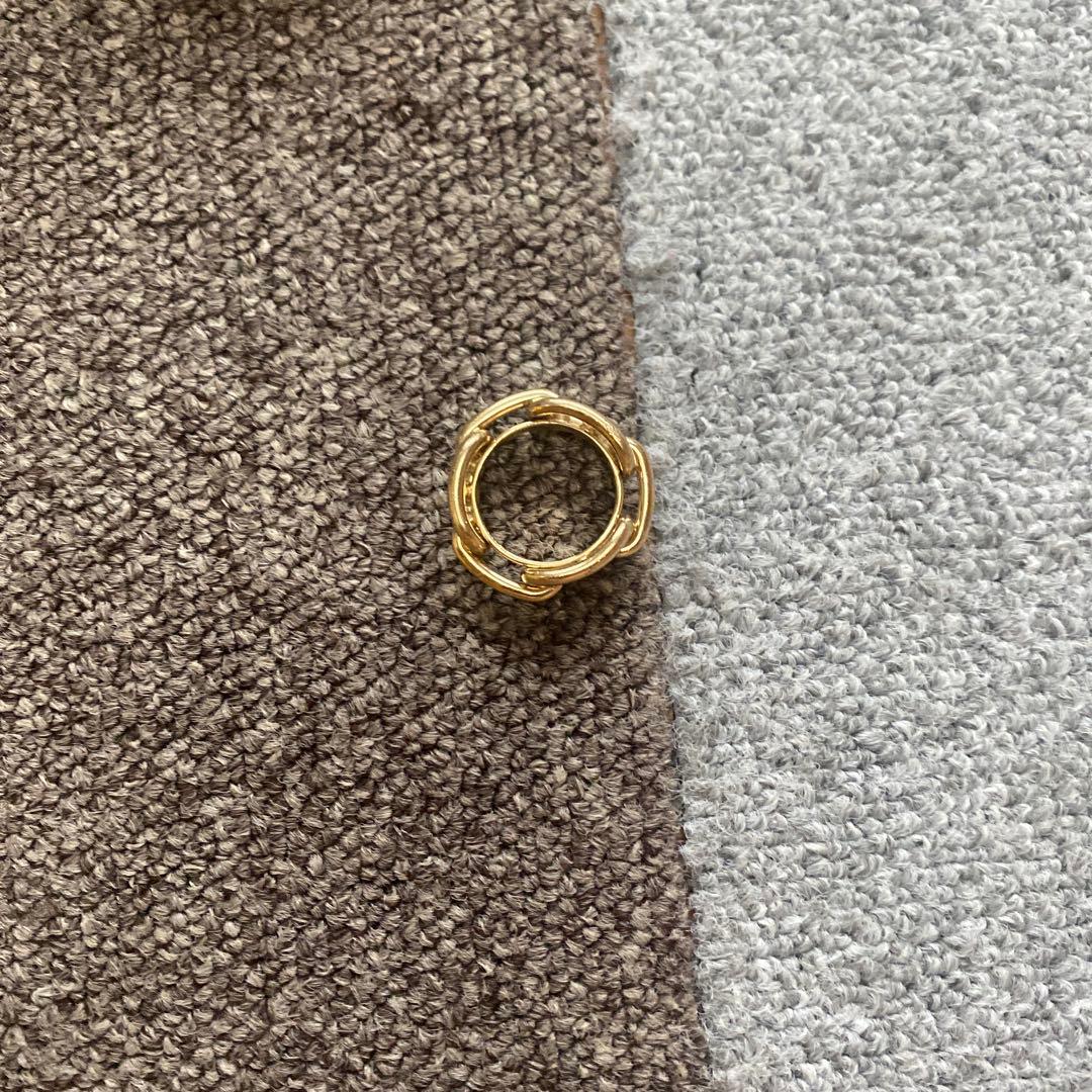 エルメス スカーフリング シェーヌダンクル スカーフリング ゴールド