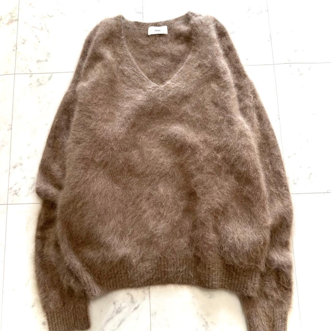 美品　イエナ　IÉNA ラクーンVネックプルオーバー ラクーン ニット