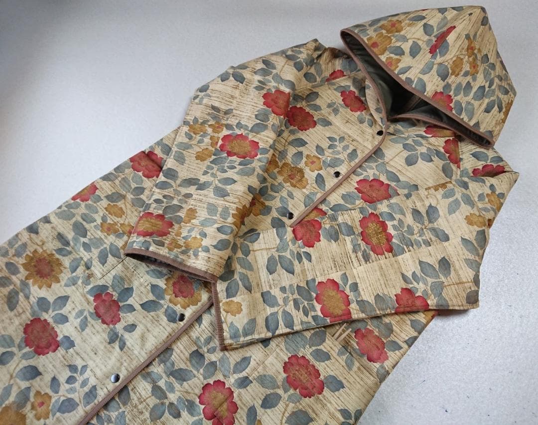 着物リメイク キルティング/ラグランコート【5145】