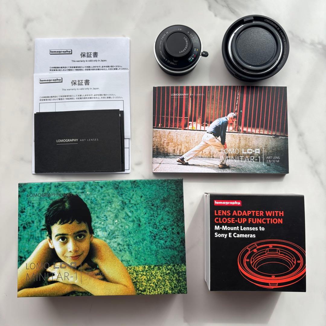 Lomo LC-A Minitar-1 2.8/32 Eマウントアダプター 付属