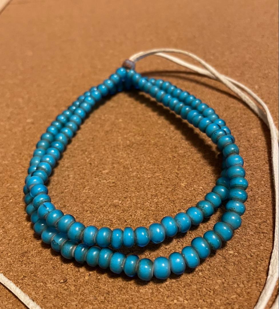 特別割引！アンティーク　ホワイトハーツ　ターコイズカラー